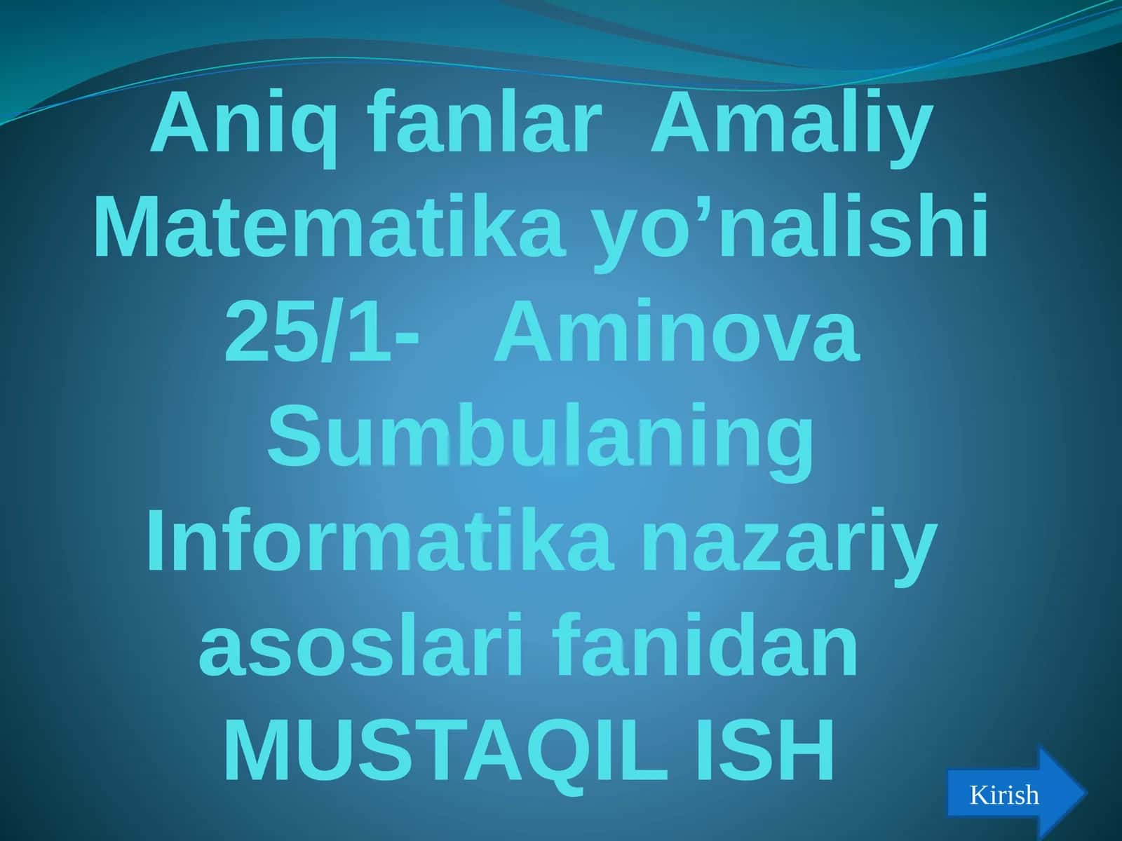 Axborottushunchasi. Axborotning asosiy xossalari va o'lchov birliklari