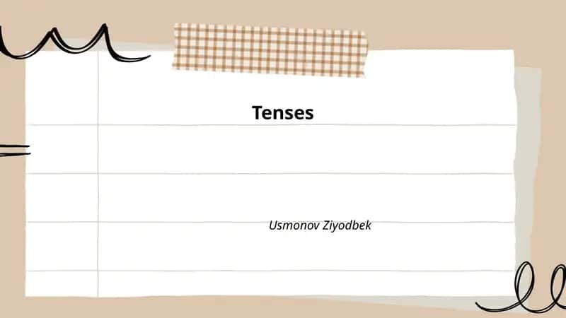 Tenses