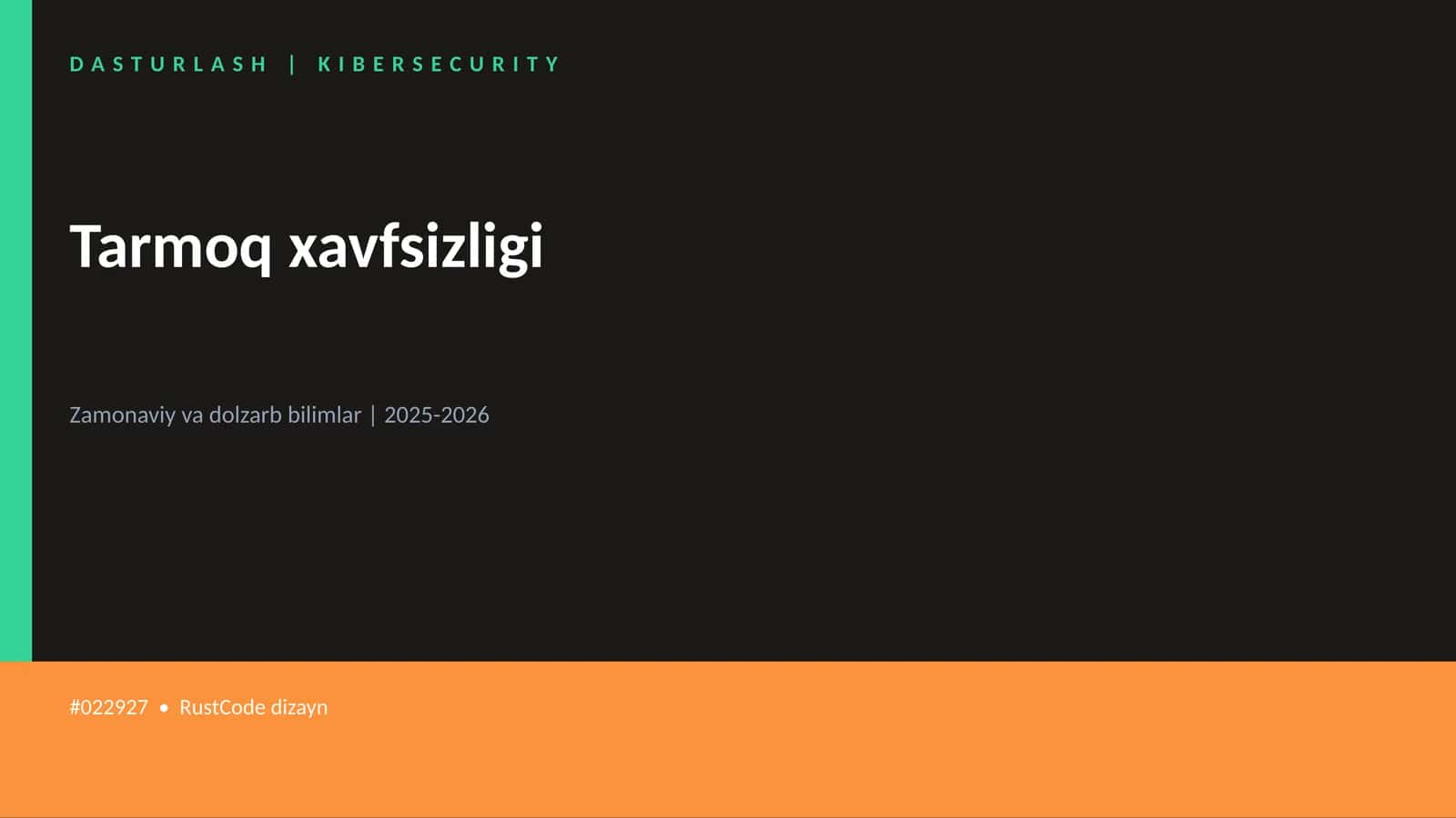 Tarmoq xavfsizligi