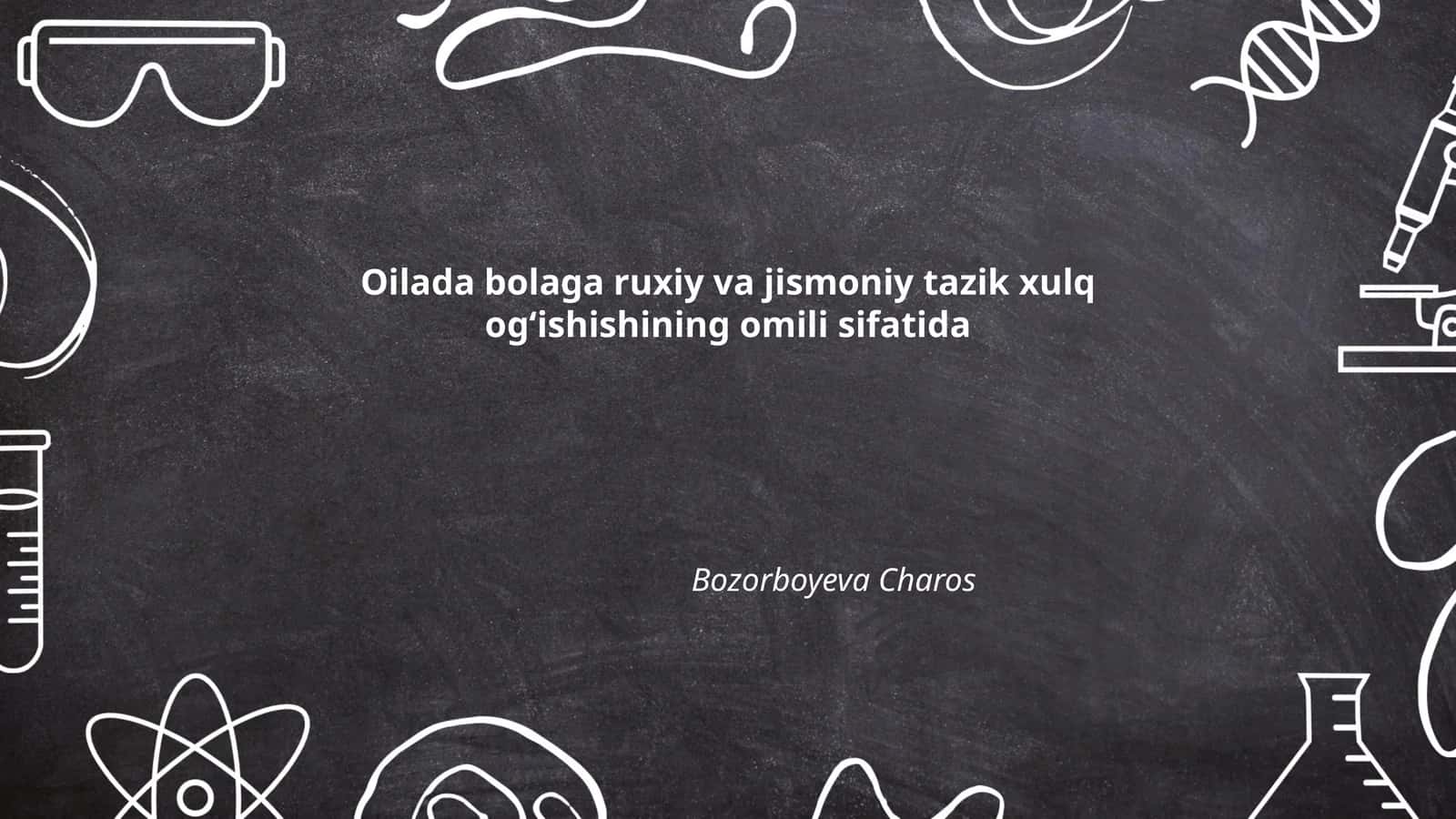 Oiladagi Zo'ravonlik va Bolalar Ruhiyatiga Ta'sir