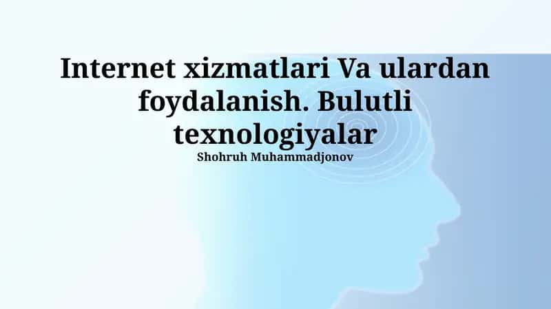 Bulut Xizmatlarining Modellari (SaaS, PaaS, IaaS)