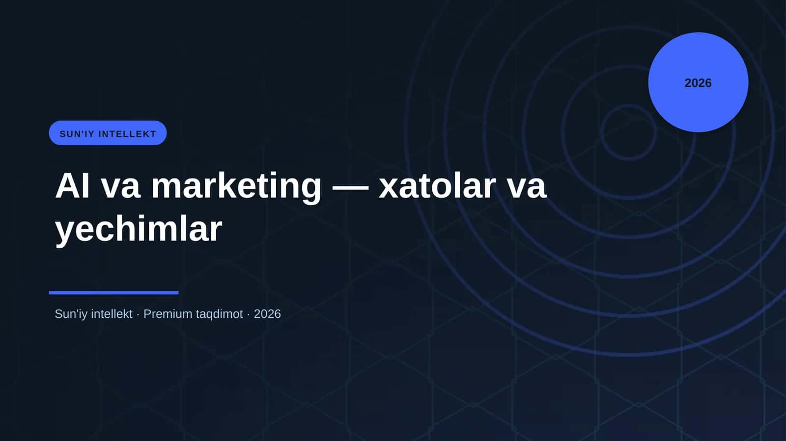 AI va marketing — xatolar va yechimlar