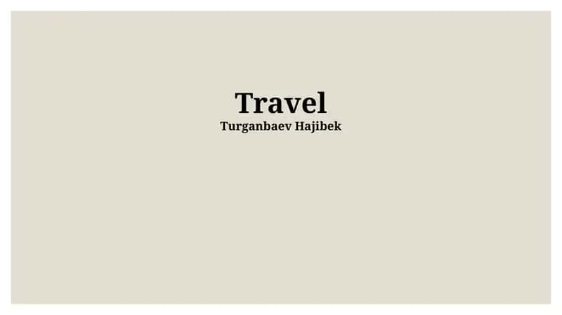 Travel