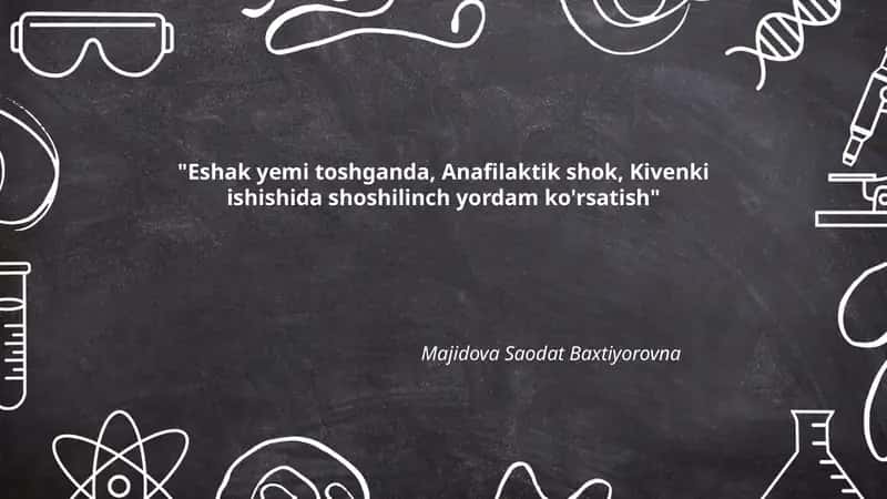 Eshak yemi toshganda: darhol ko‘rsatish kerak bo‘lgan birinchi yordam