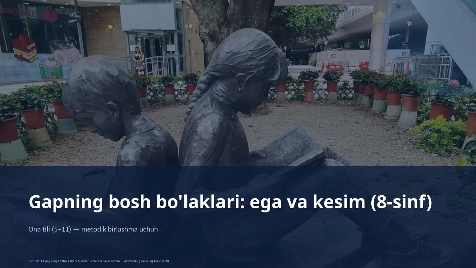 Gapning bosh bo'laklari: ega va kesim (8-sinf)