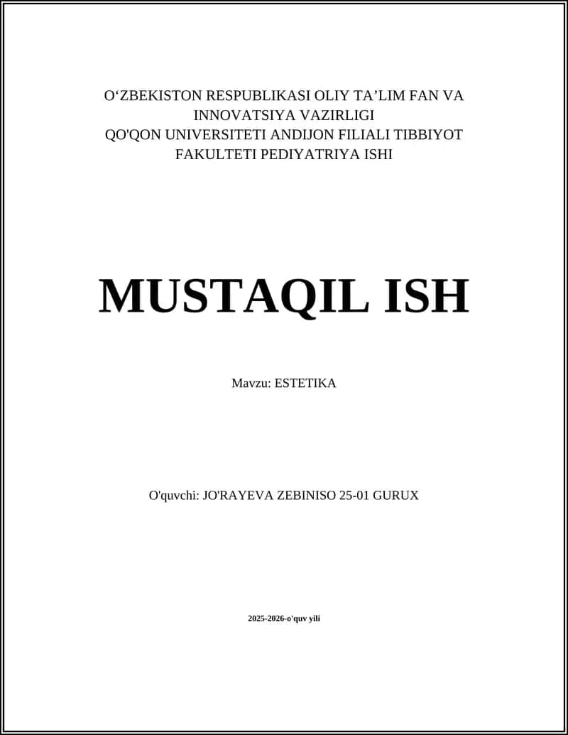 ESTETIKA