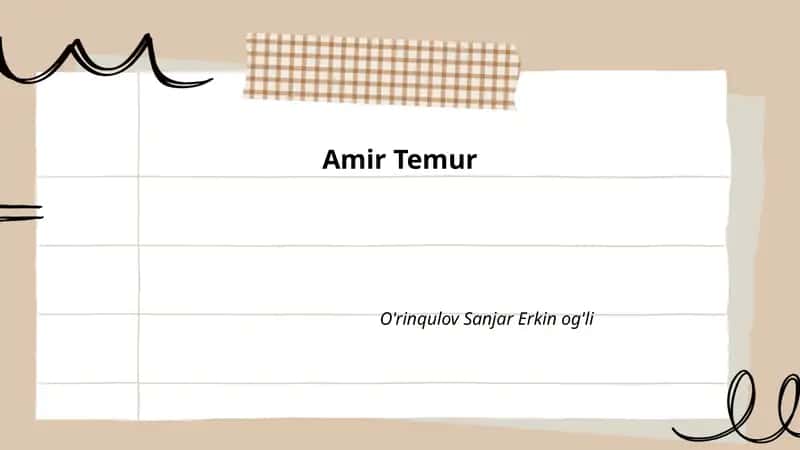 Amir Temur
