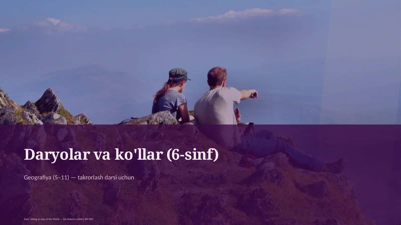 Daryolar va ko'llar (6-sinf)