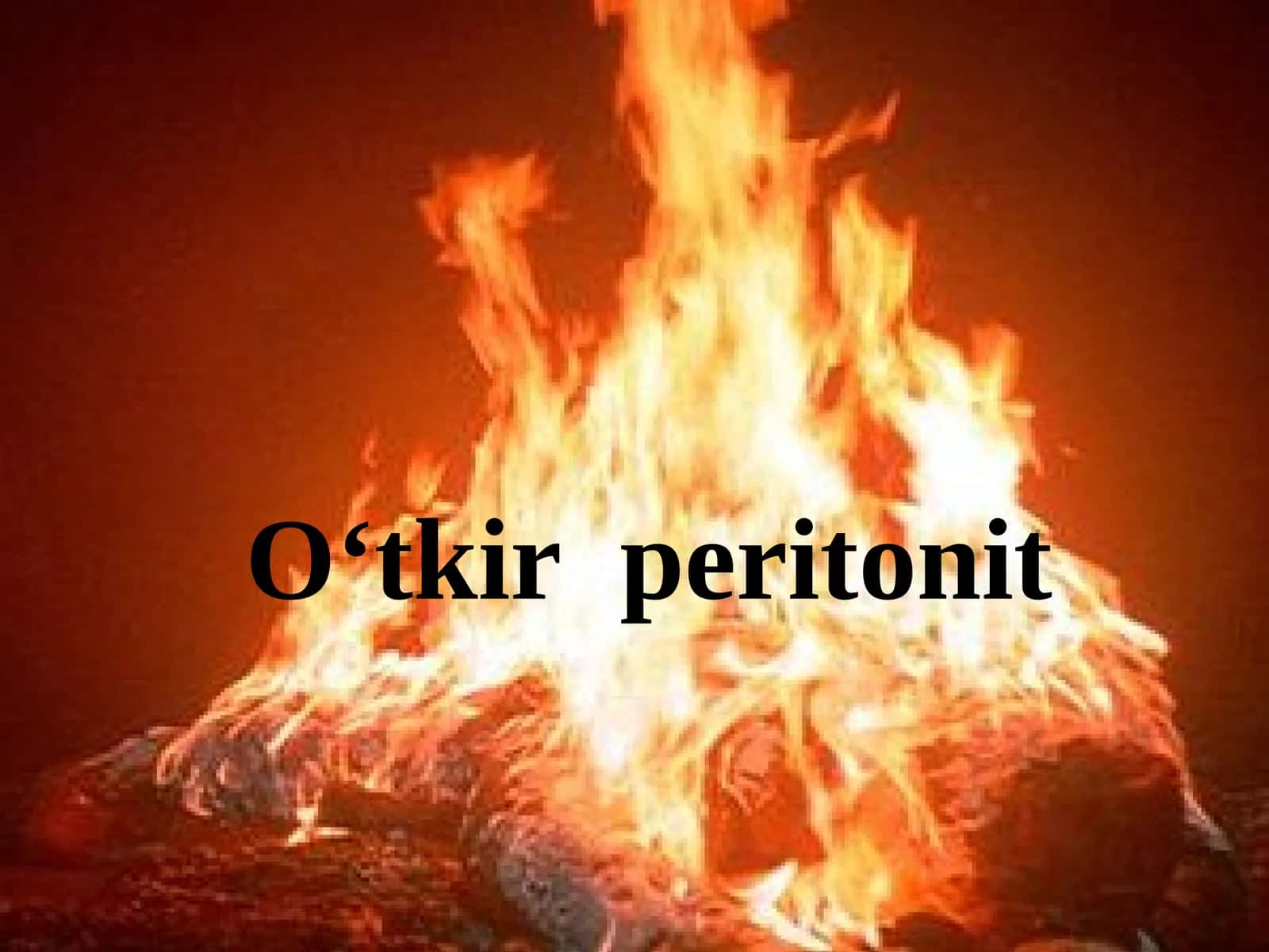 [O‘tkir peritonit]