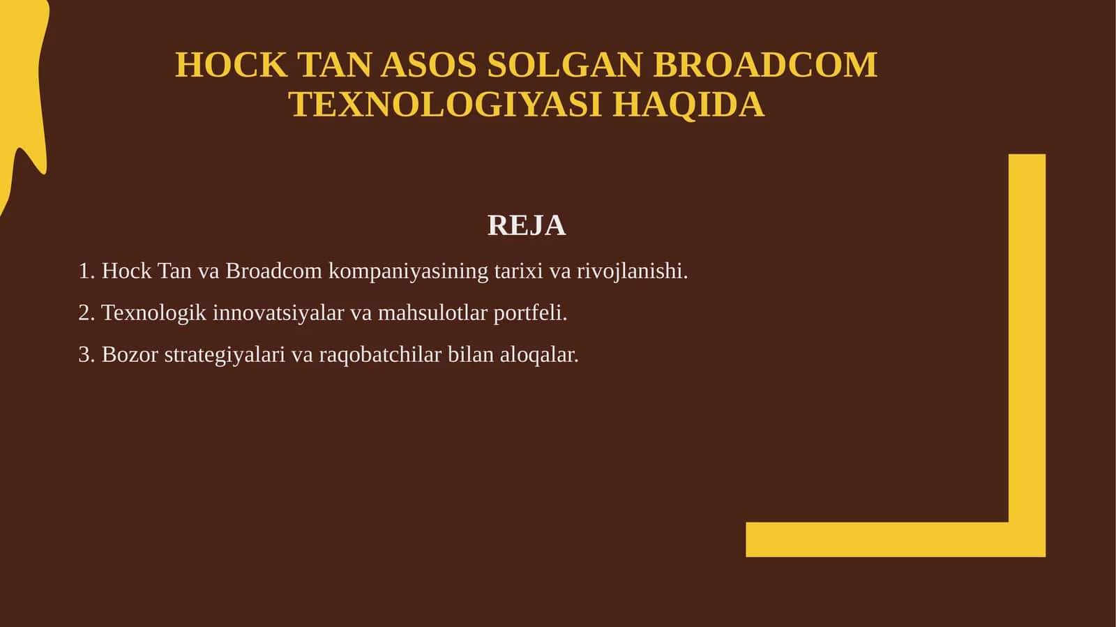 Broadcom haqida