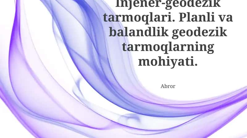 Geodezik Tarmoqlar