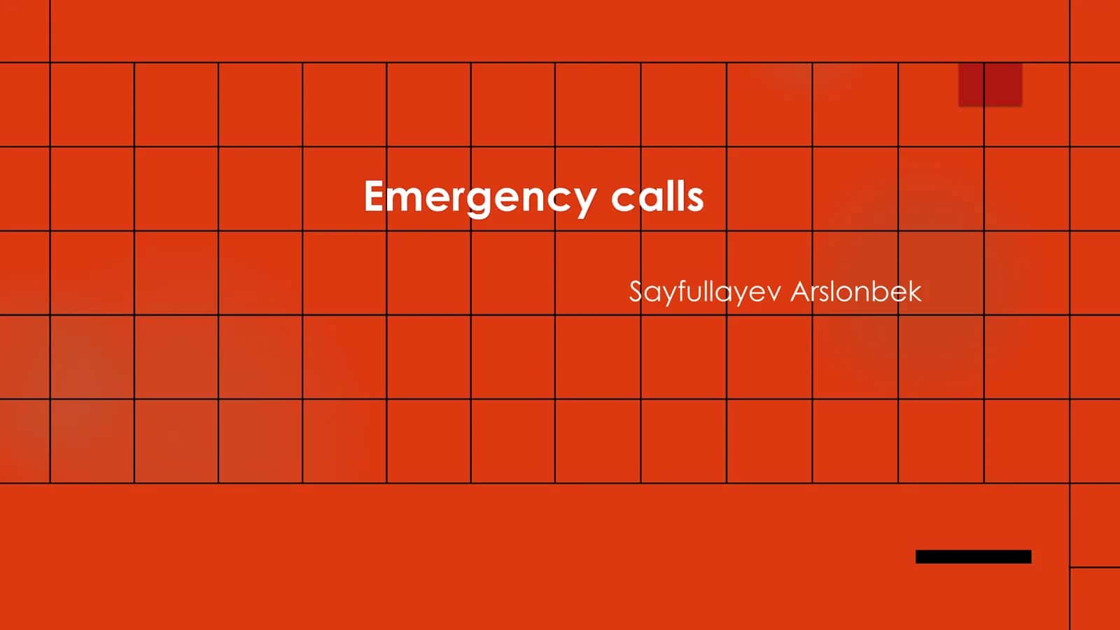 Emergency calls