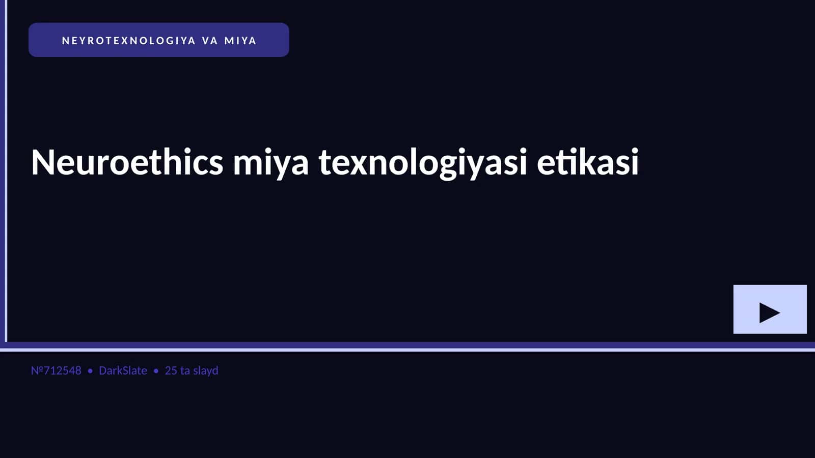 NEYROTEXNOLOGIYA VA MIYA