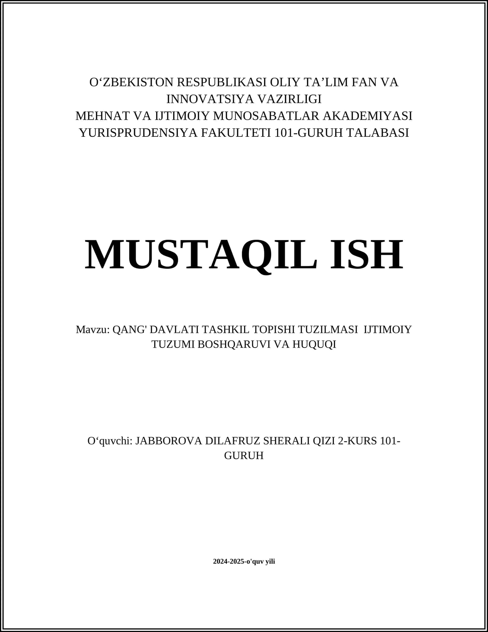 Qang' Davlati Tarixi va Vujudga Kelishi