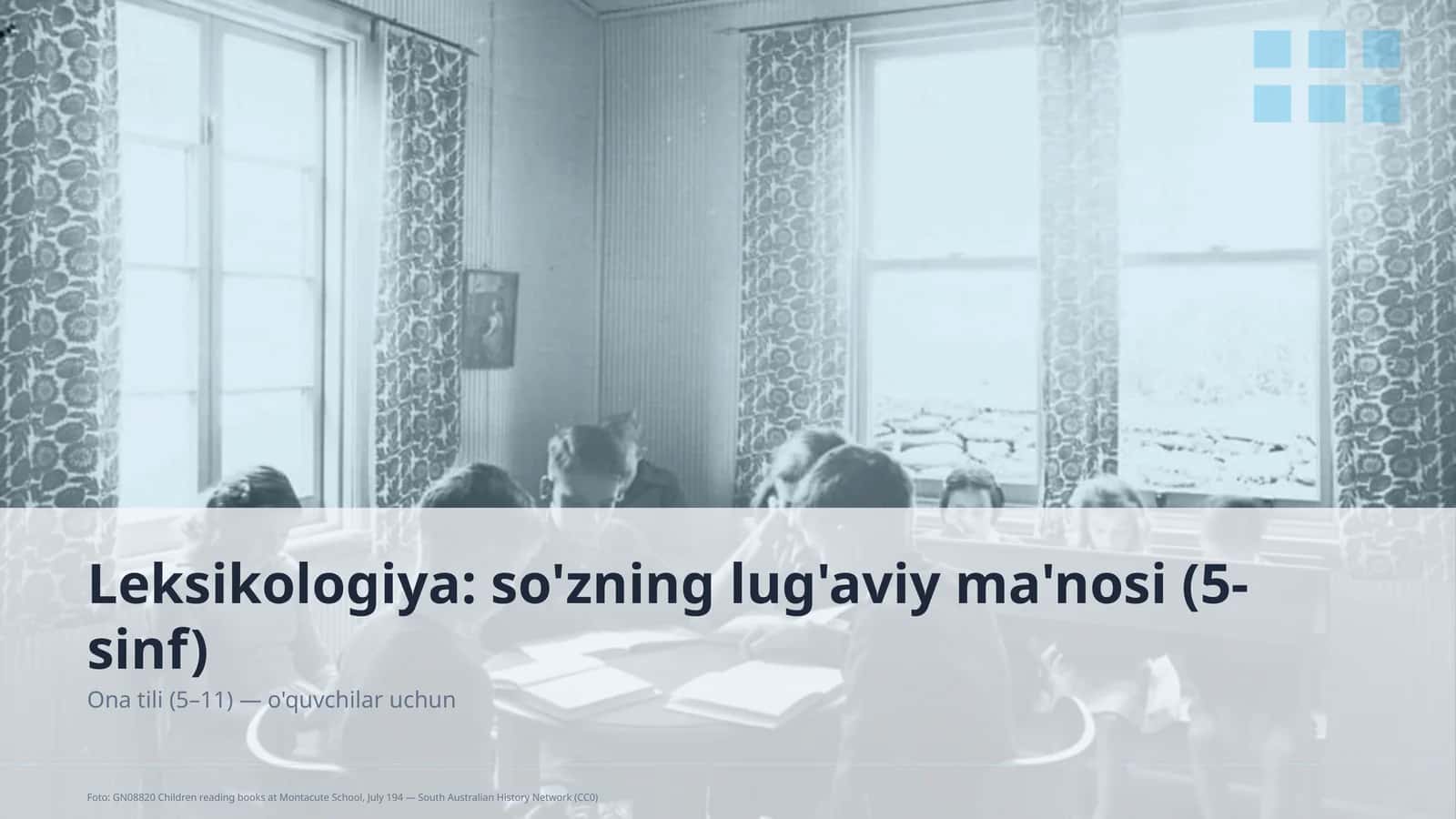 Leksikologiya: so'zning lug'aviy ma'nosi (5-sinf)