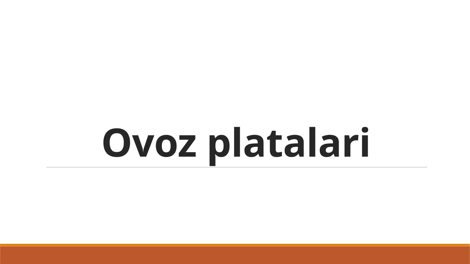 Ovoz platalari