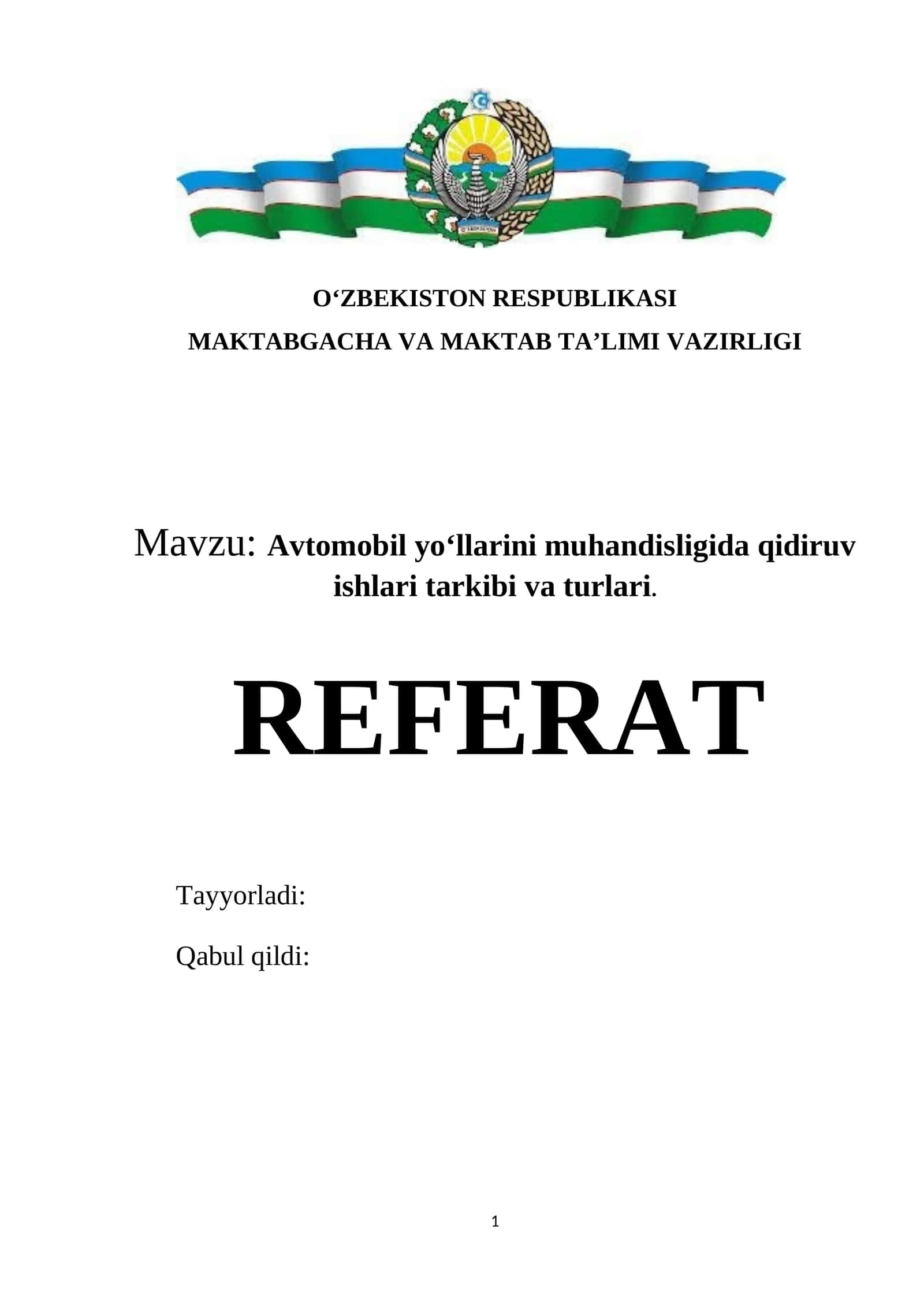Avtomobil yo‘llarini muhandisligida qidiruv ishlari tarkibi va turlari