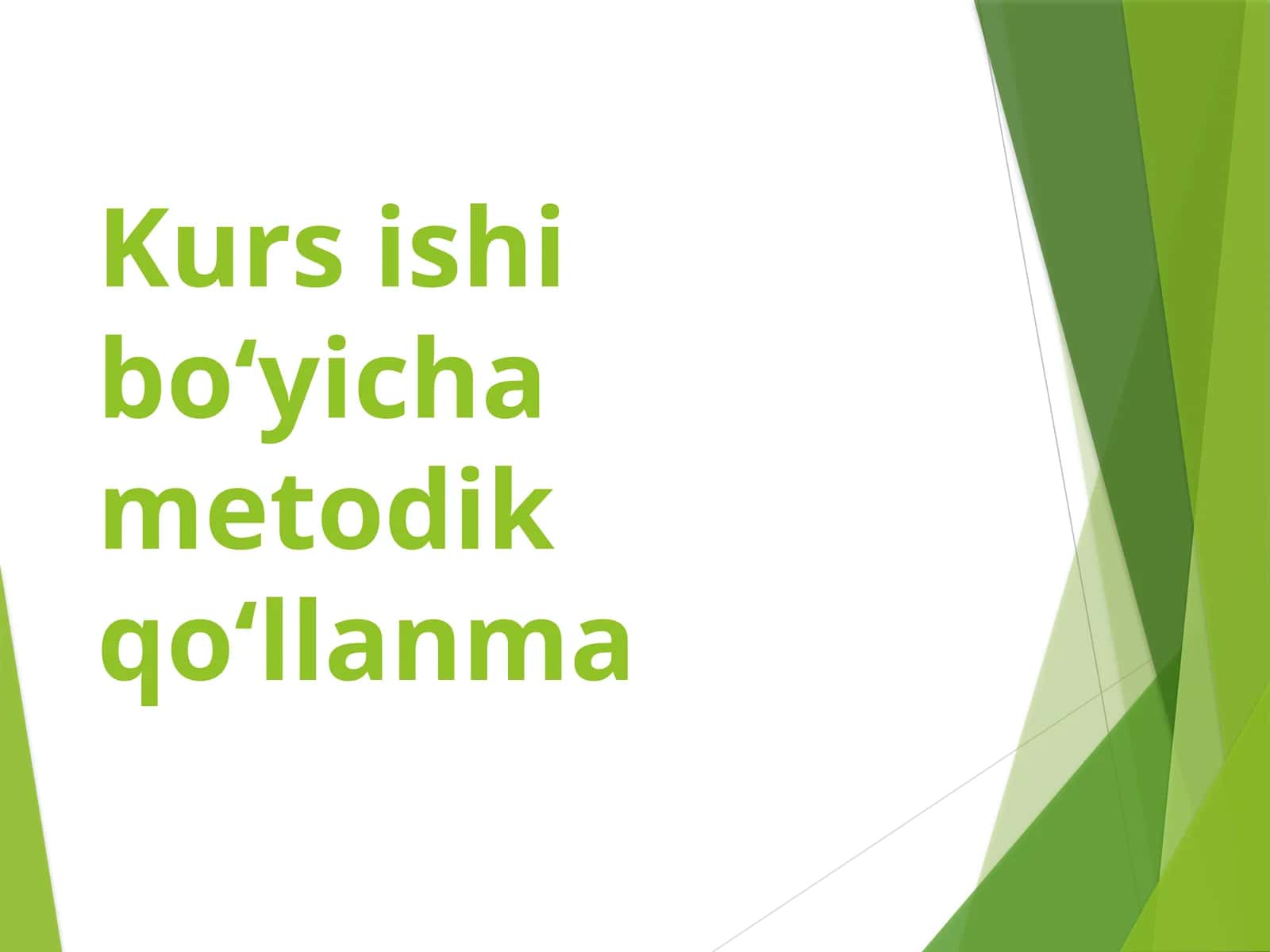 Kursishibo‘yichametodikqo‘llanma