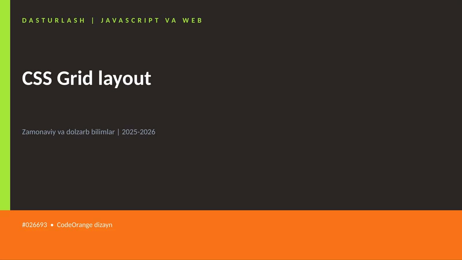 CSS Grid layout