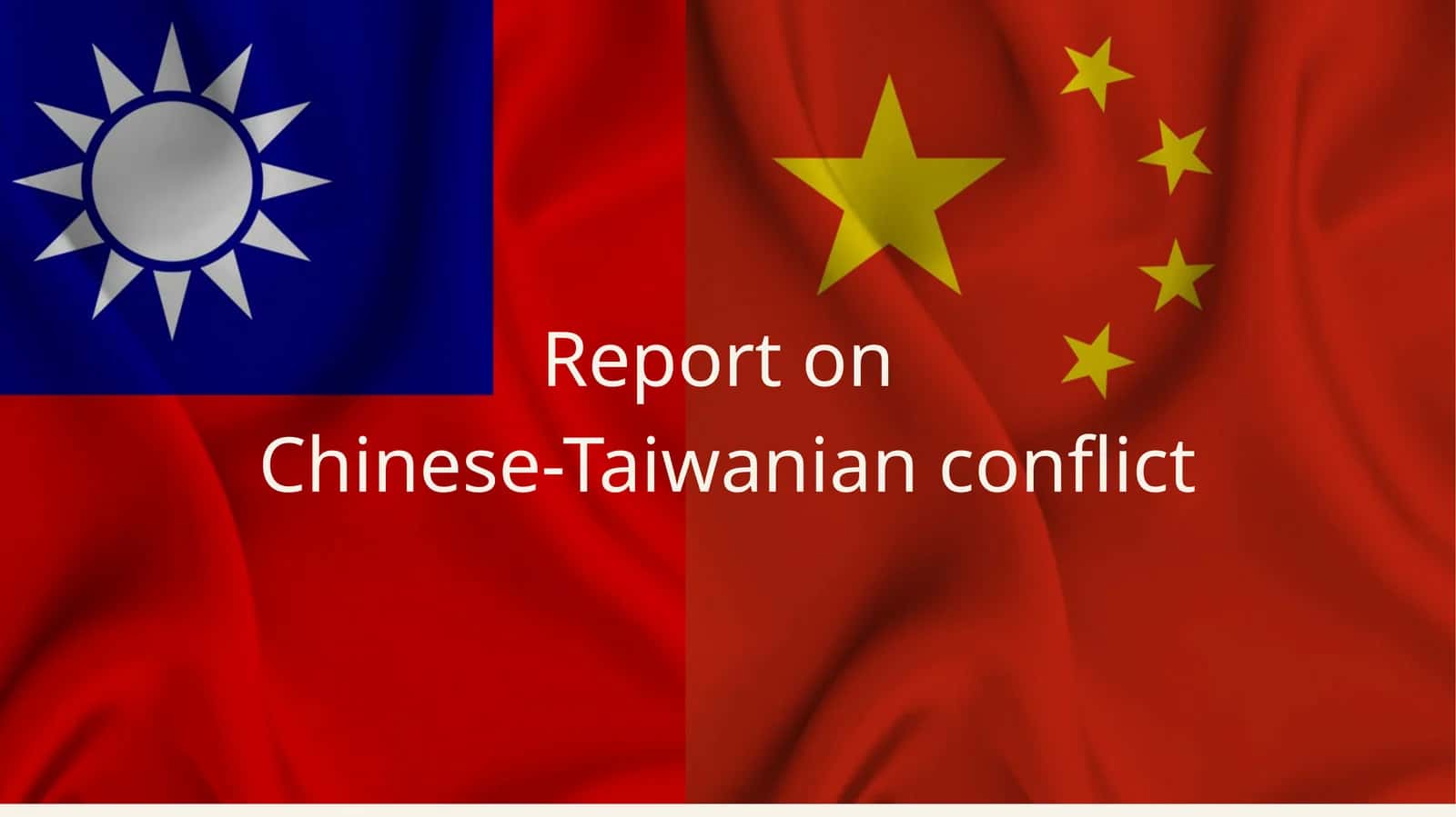 Chinese-Taiwanian conflict