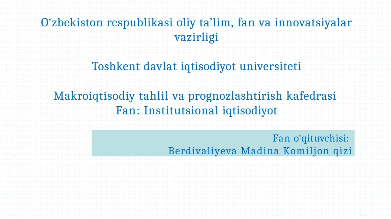 Rejavabozor institutlari