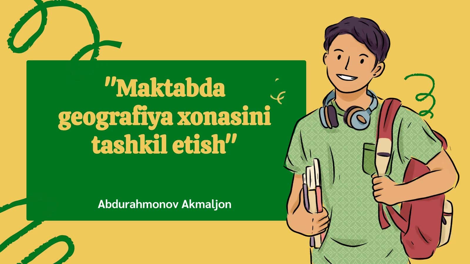 Geografiya xonasini tashkil etish