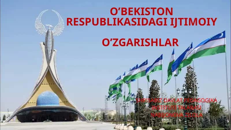 O'BEKISTON RESPUBLIKASIDAGI IJTIMOIY O'ZGARISHLAR