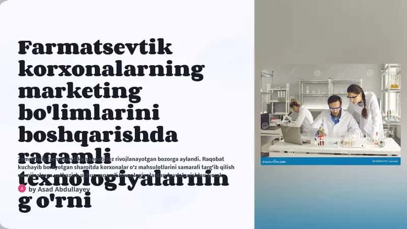 Raqamli texnologiyalar marketingda