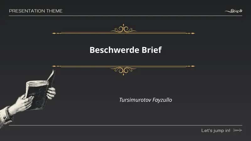 Beschwerde Brief