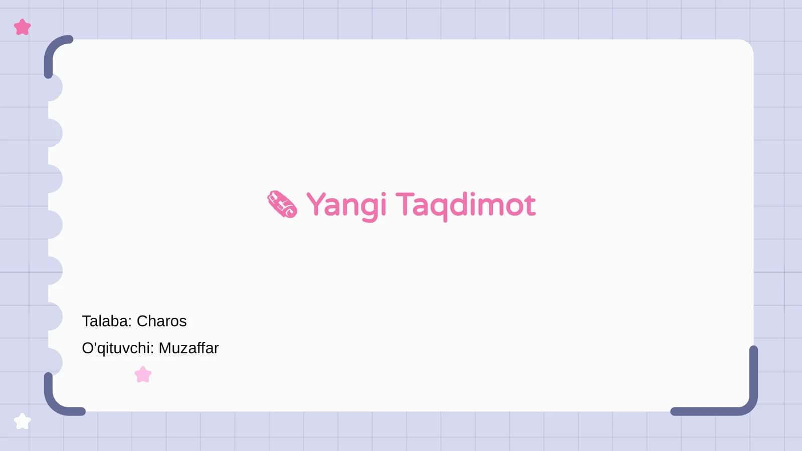 Yangi Taqdimot
