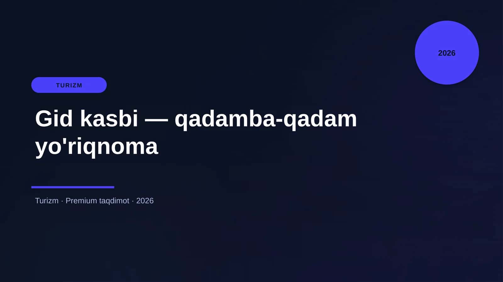 Gid kasbi — qadamba-qadam yo'riqnoma