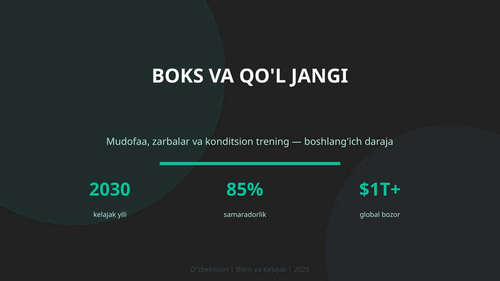 BOKS VA QO'L JANGI
