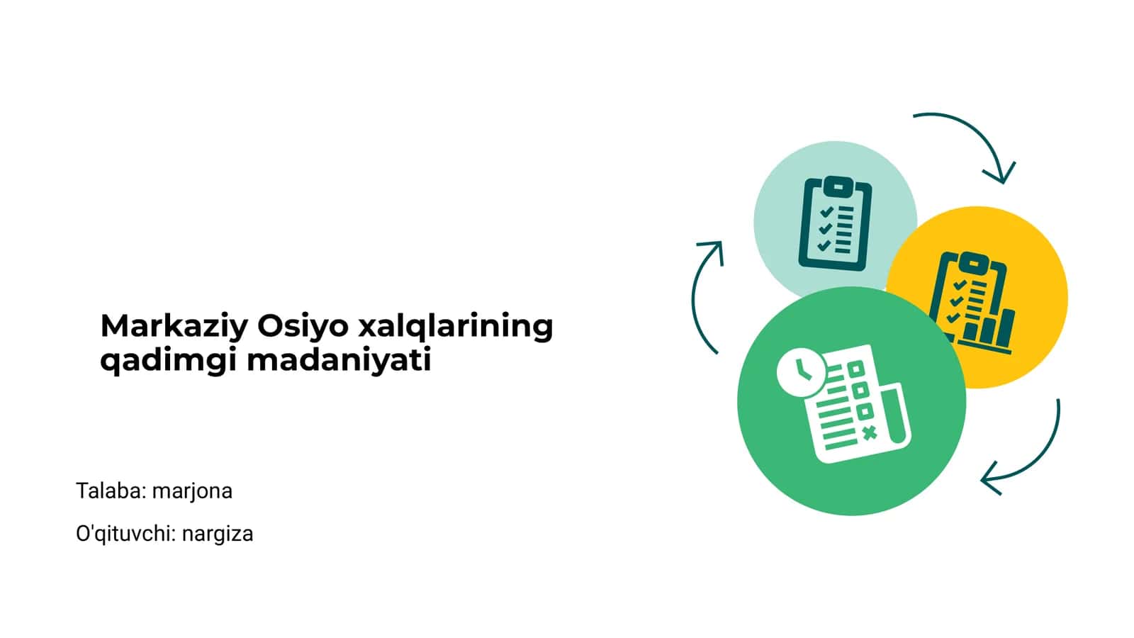 Markaziy Osiyo xalqlarining qadimgi madaniyati
