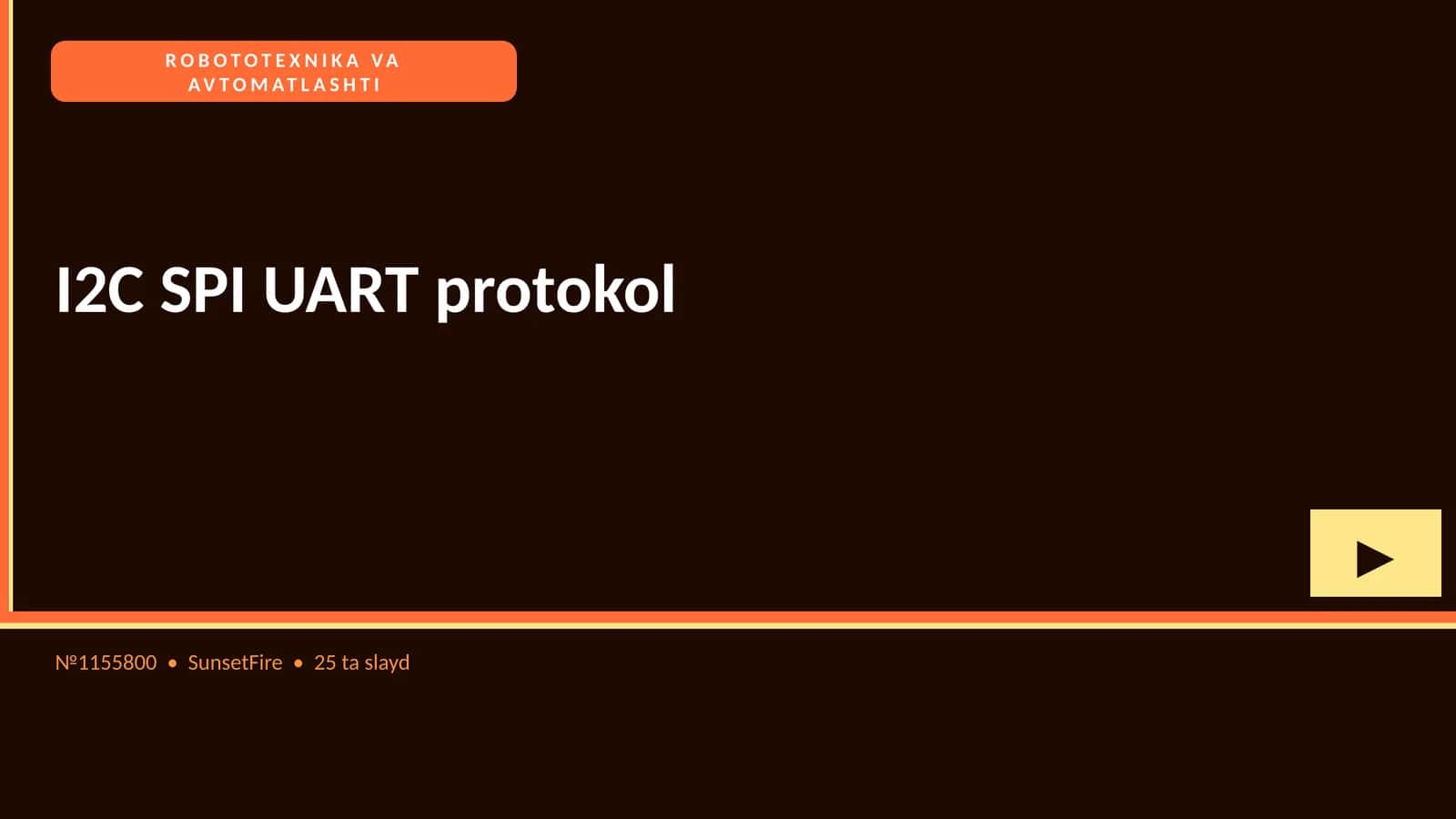 ROBOTOTEXNIKA VA AVTOMATLASHTI