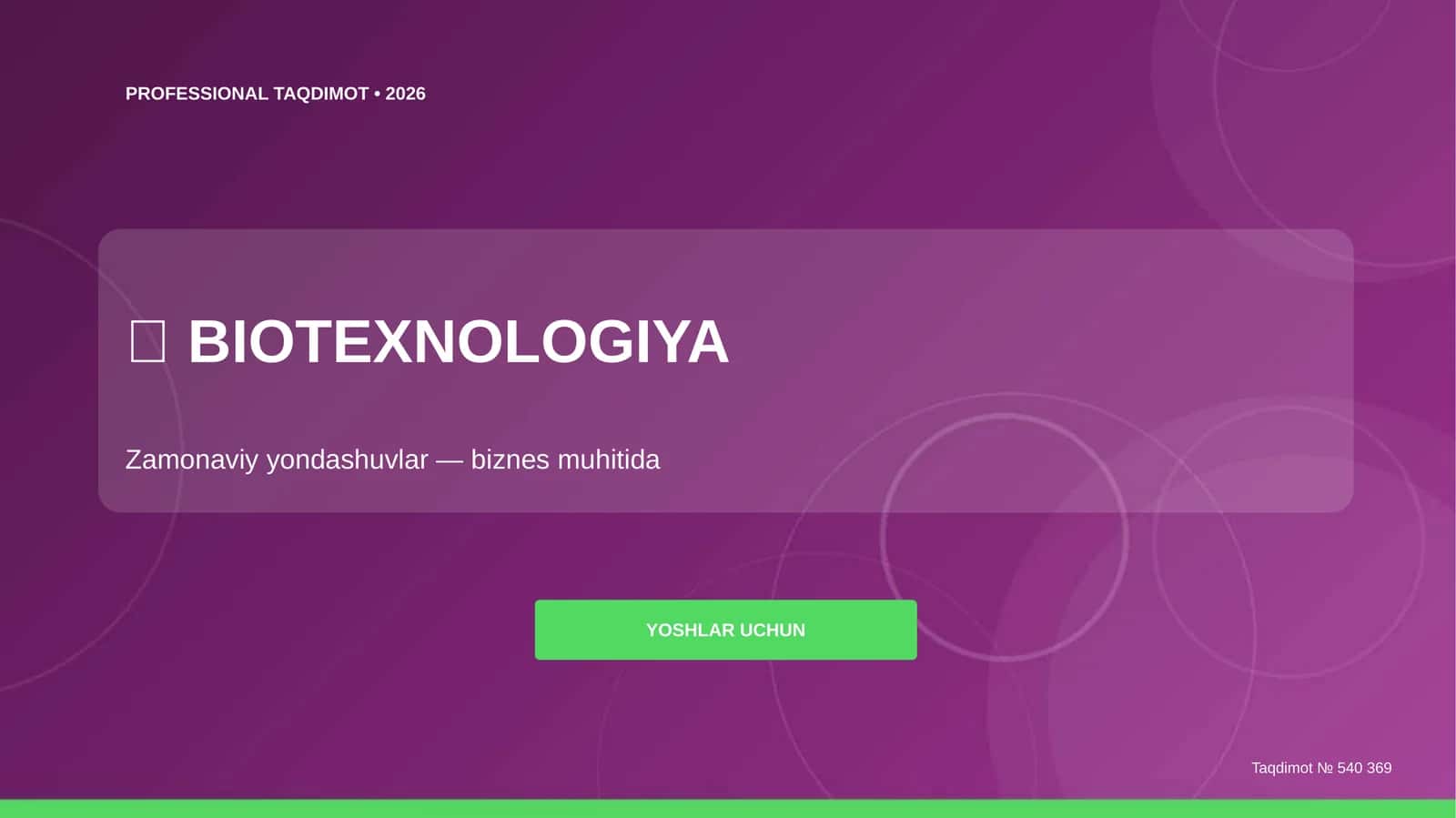 BIOTEXNOLOGIYA