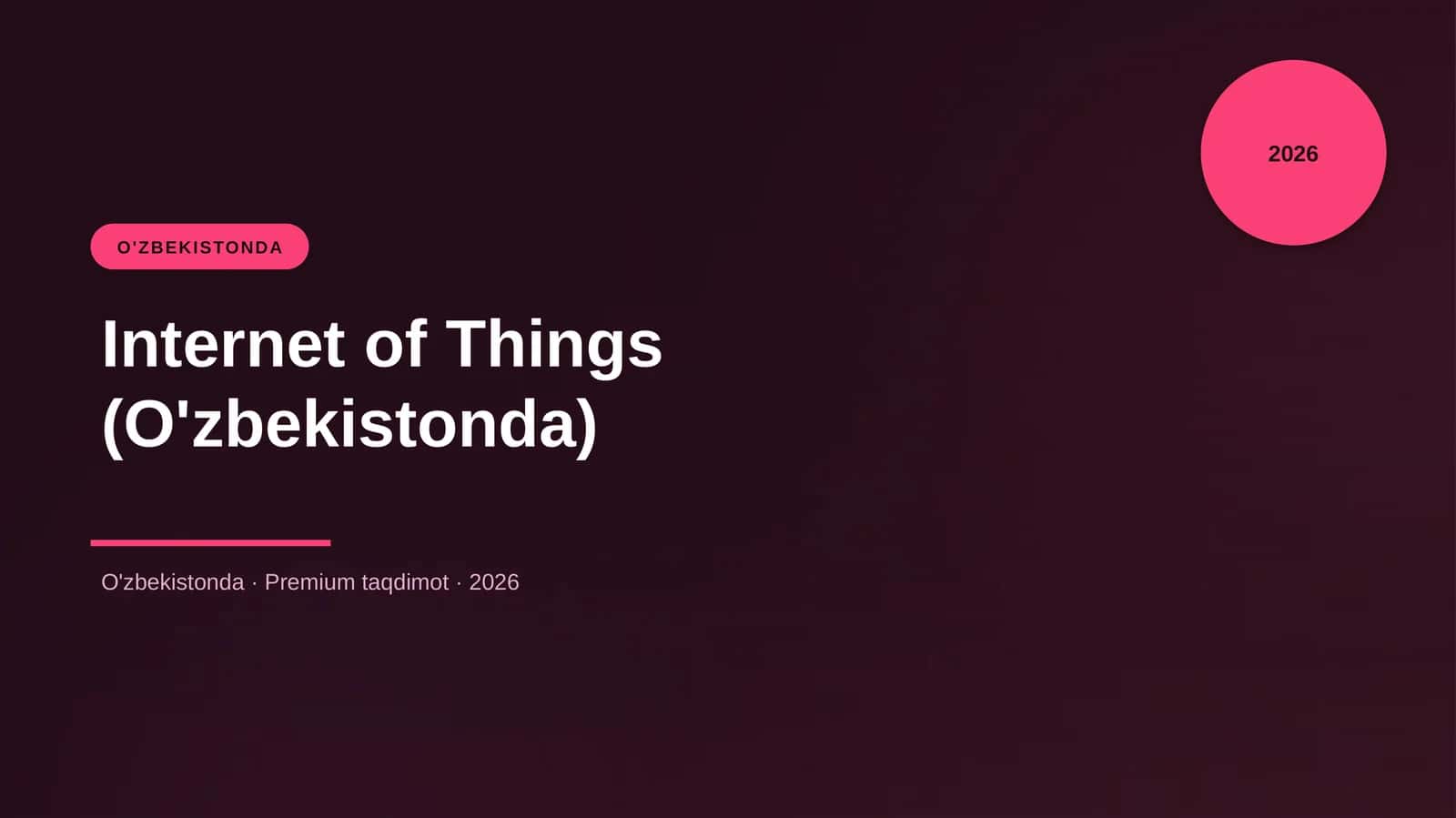 Internet of Things (O'zbekistonda)