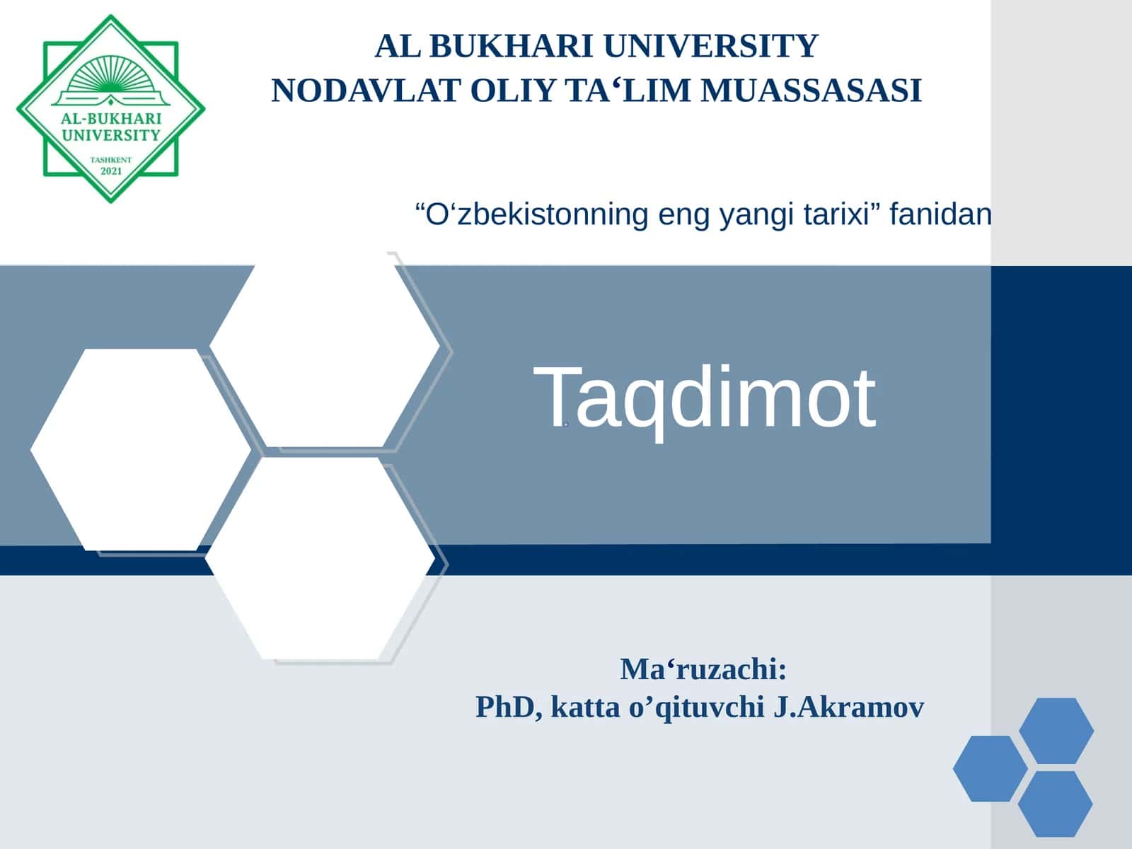 MAHUDIY JAMIATIGA O‘TISH O‘ZBEKISTON TARIXI