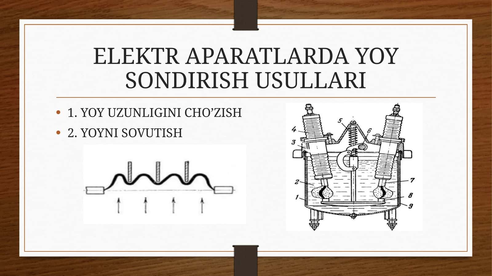 ELEKTR APARATLARDA YOY SONDIRISH USULLARI