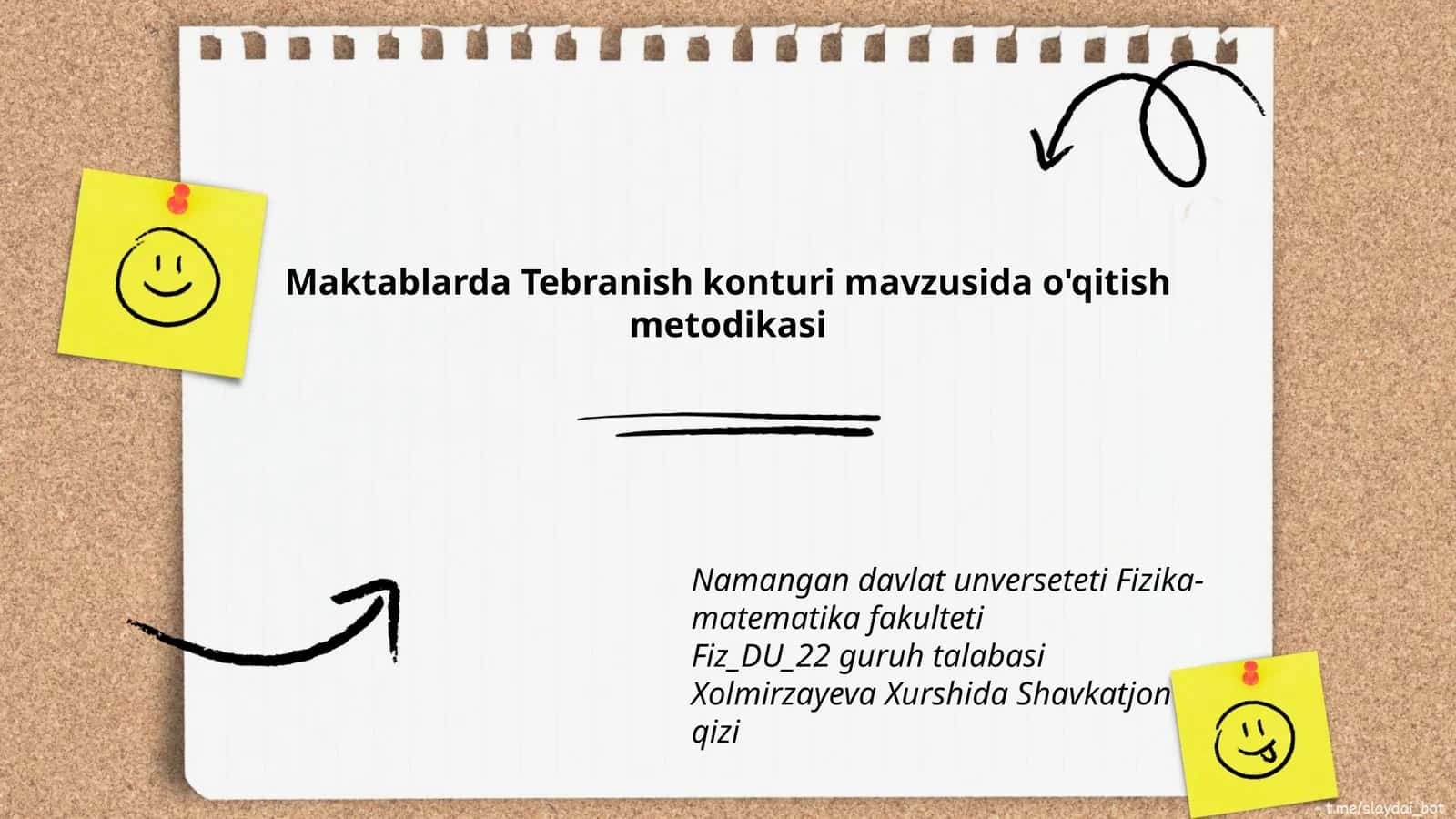 Maktablarda Tebranish konturi mavzusida o'qitish metodikasi