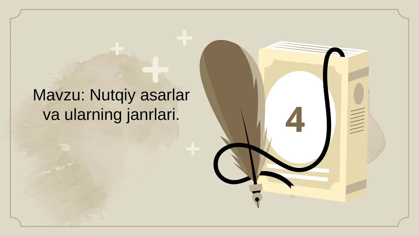 Nutqiyasarlarvaularningjanrlari