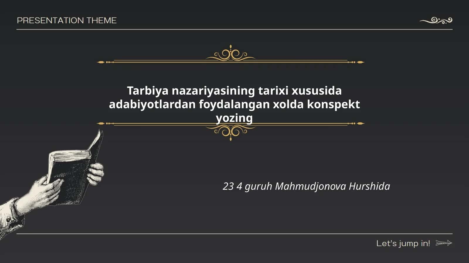 Tarbiya nazariyasining tarixi