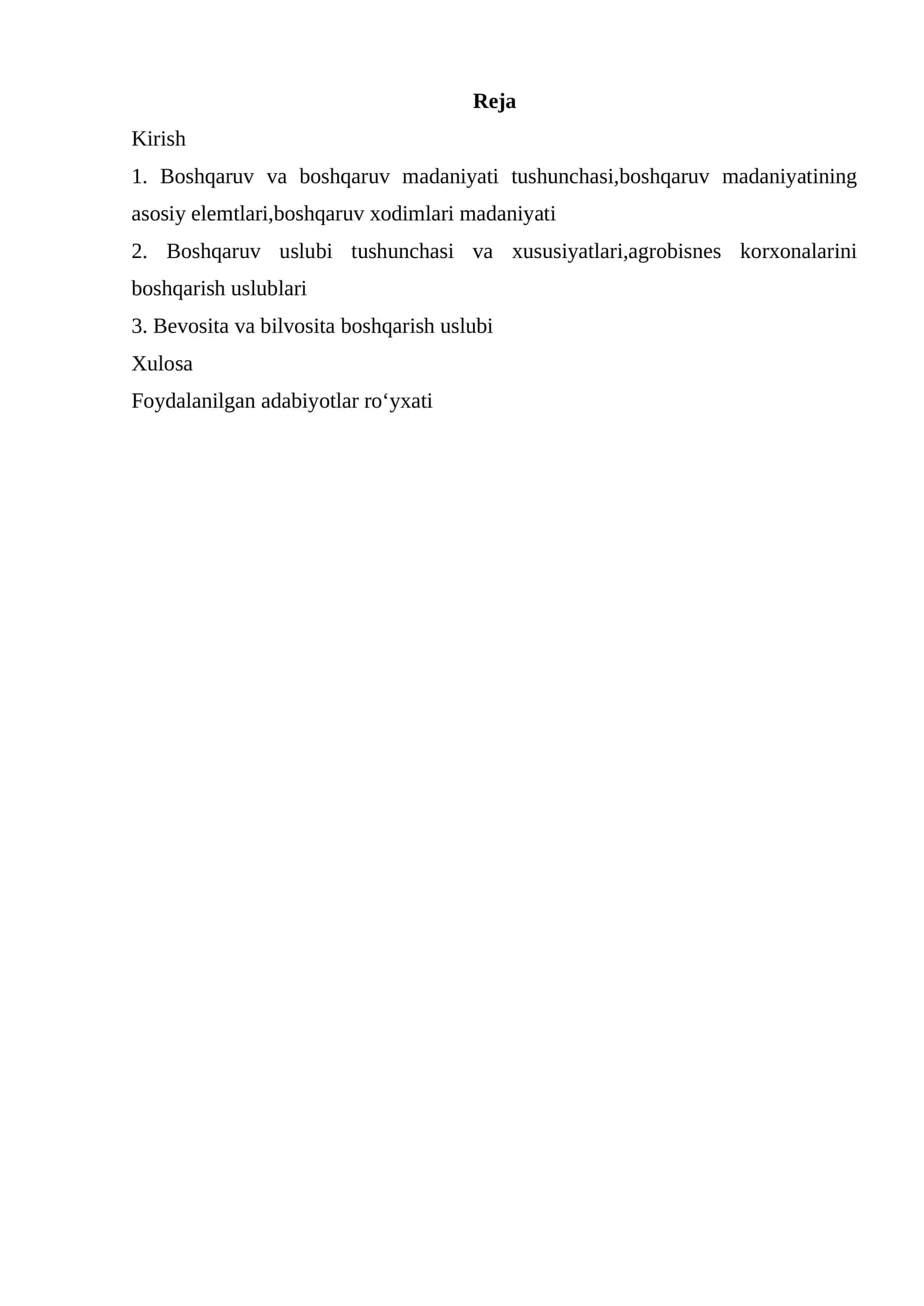 1. Boshqaruv va boshqaruv madaniyati tushunchasi,boshqaruv madaniyatining asosiy elemtlari,boshqaruv xodimlari madaniyati