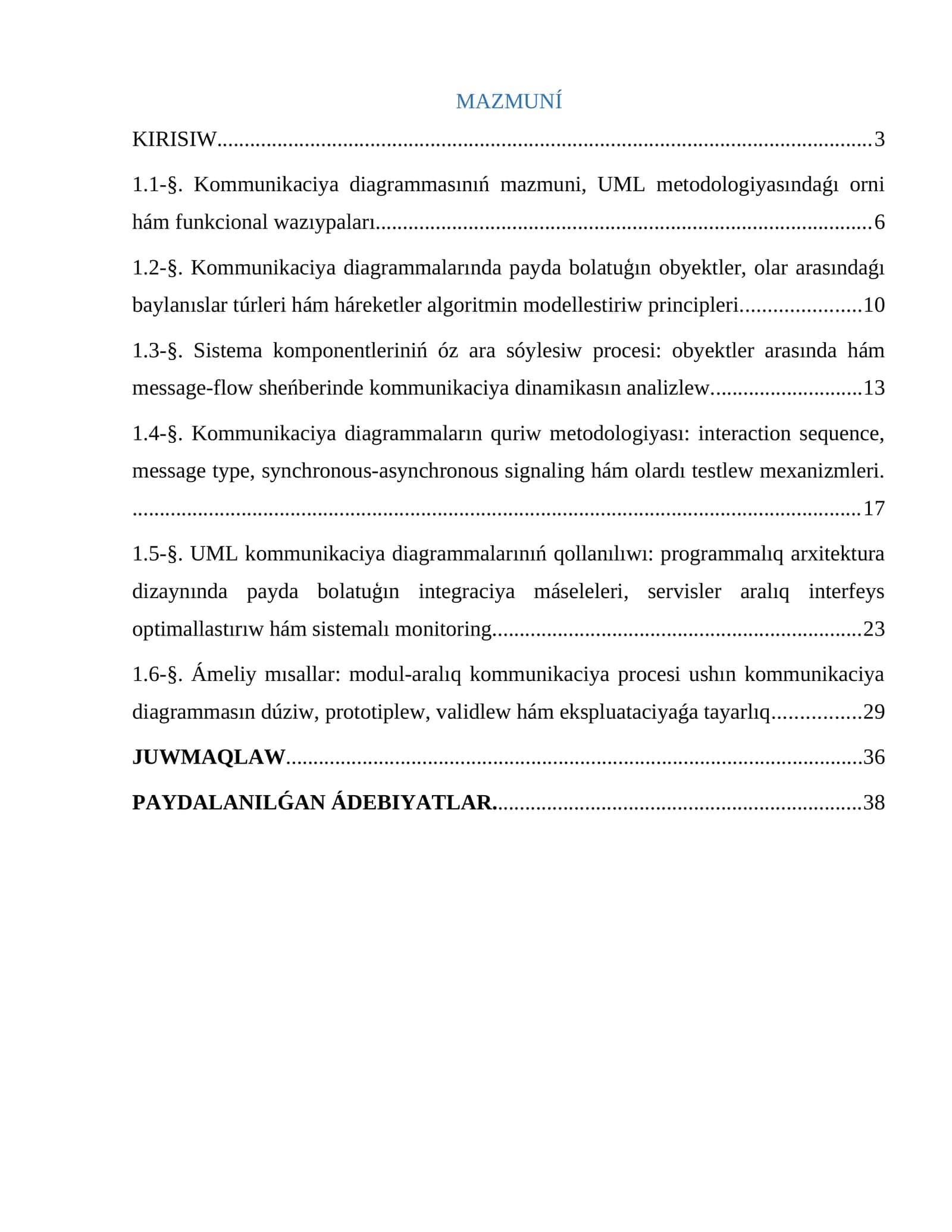 Kommunikaciya diagrammasınıń mazmuni, UML metodologiyasındaǵı orni hám funkcional wazıypaları