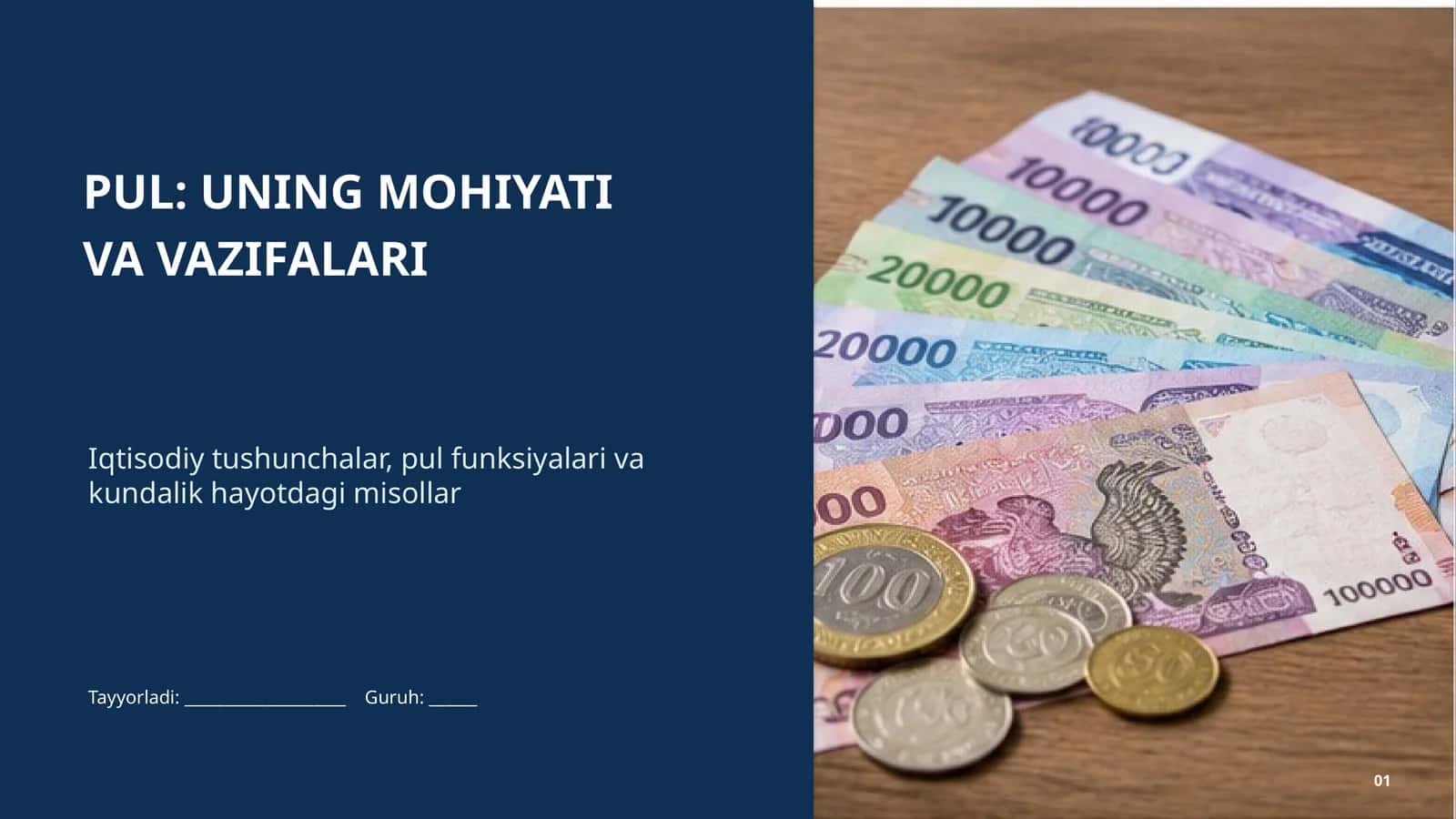 PUL: UNING MOHIYATI VA VAZIFALARI
