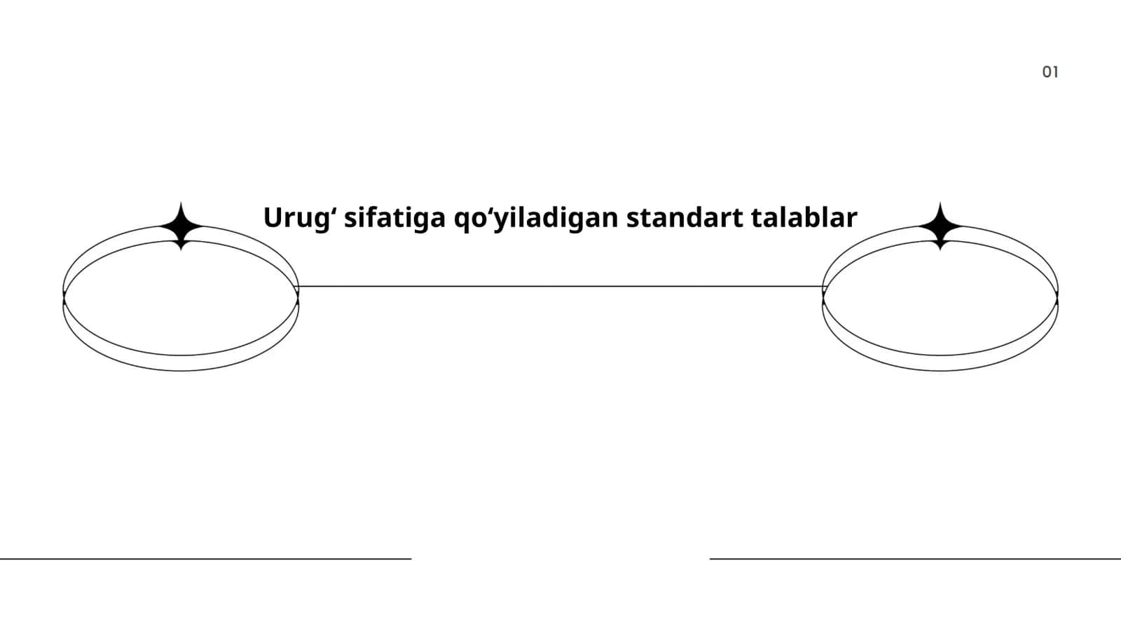 Urug‘ sifatiga qo‘yiladigan standart talablar