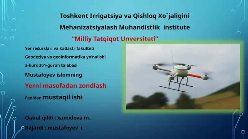 RAQAMLI SURATLARNI GEOMETRIK TUZATISH