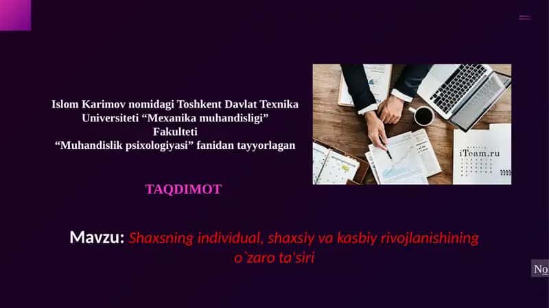 Shaxsiy va kasbiy rivojlanishning o‘zarota'siri