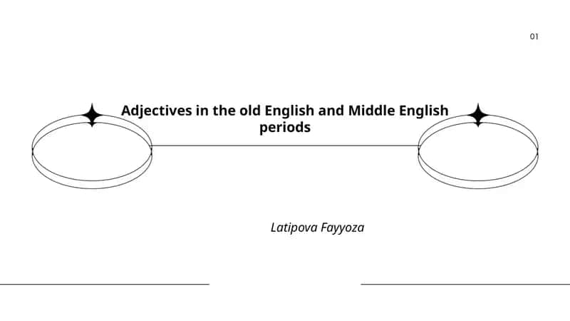 Adjectives in the old English and Middle English periods