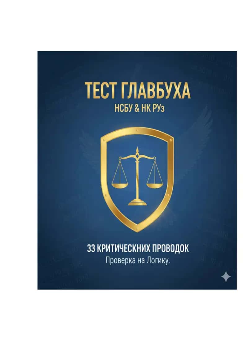 Сборник Тестов по бухгалтерии (33 вопроса)