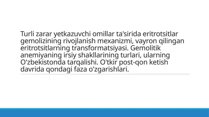 Gemolitik anemiya